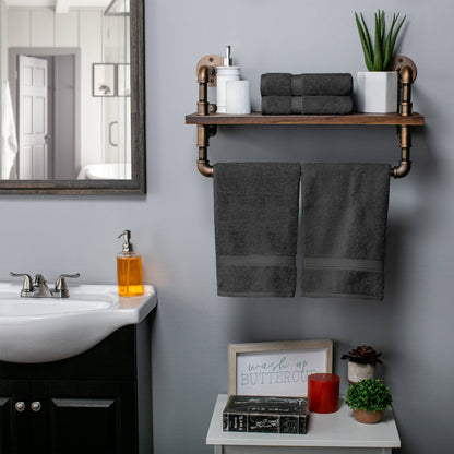 Superior Egyptian Cotton Pile Heavyweight Hand Towel Set of 4