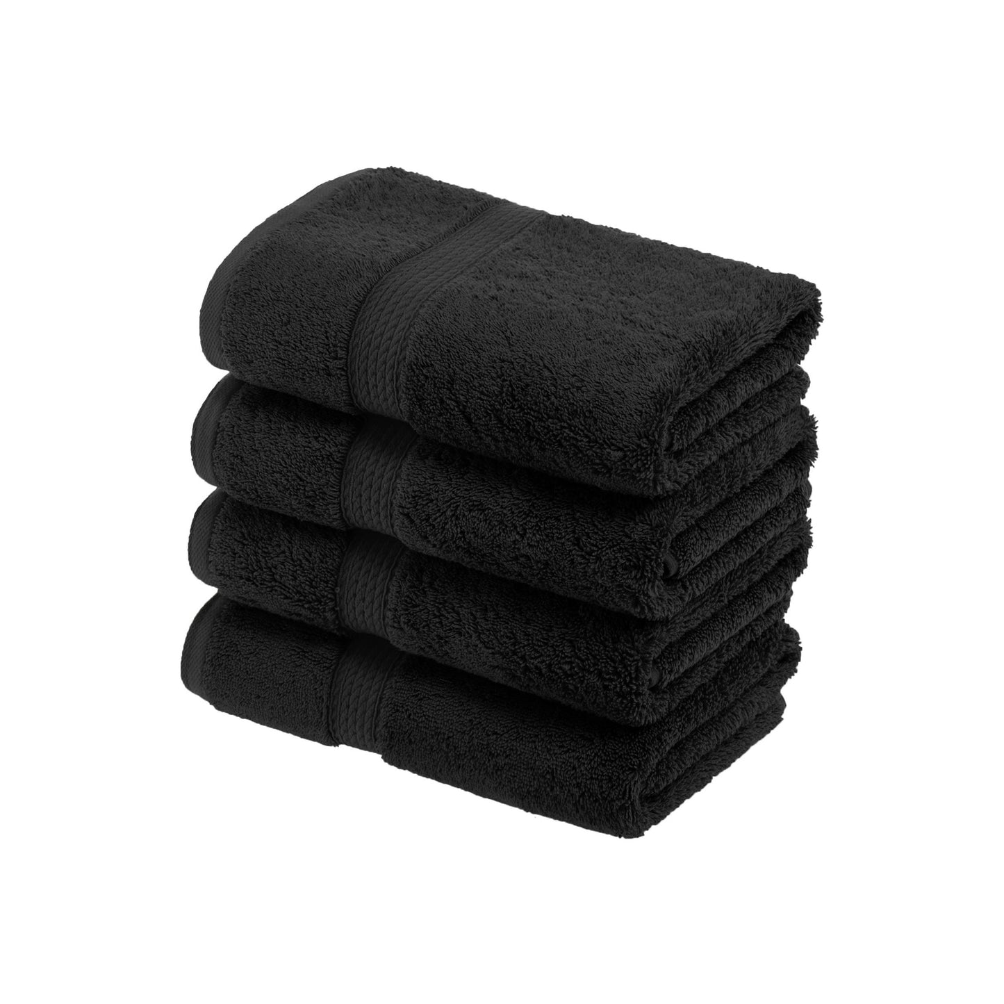 Superior Egyptian Cotton Pile Heavyweight Hand Towel Set of 4