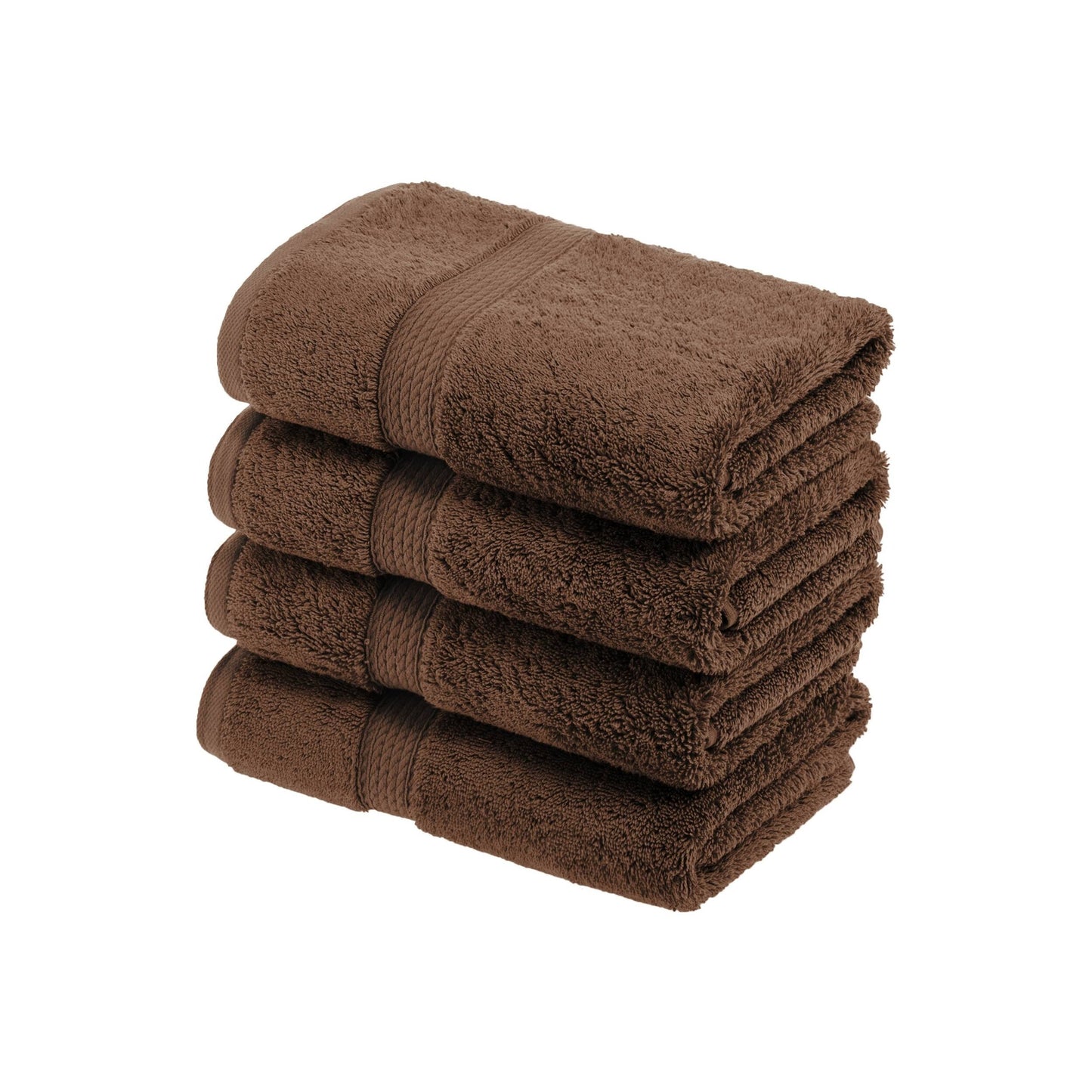 Superior Egyptian Cotton Pile Heavyweight Hand Towel Set of 4