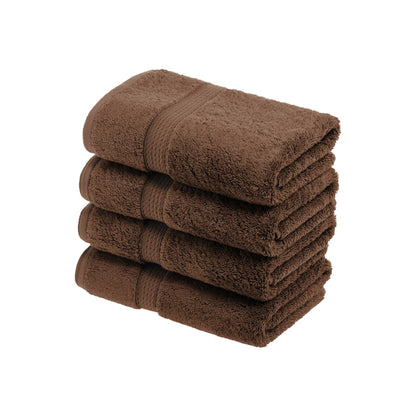 Superior Egyptian Cotton Pile Heavyweight Hand Towel Set of 4