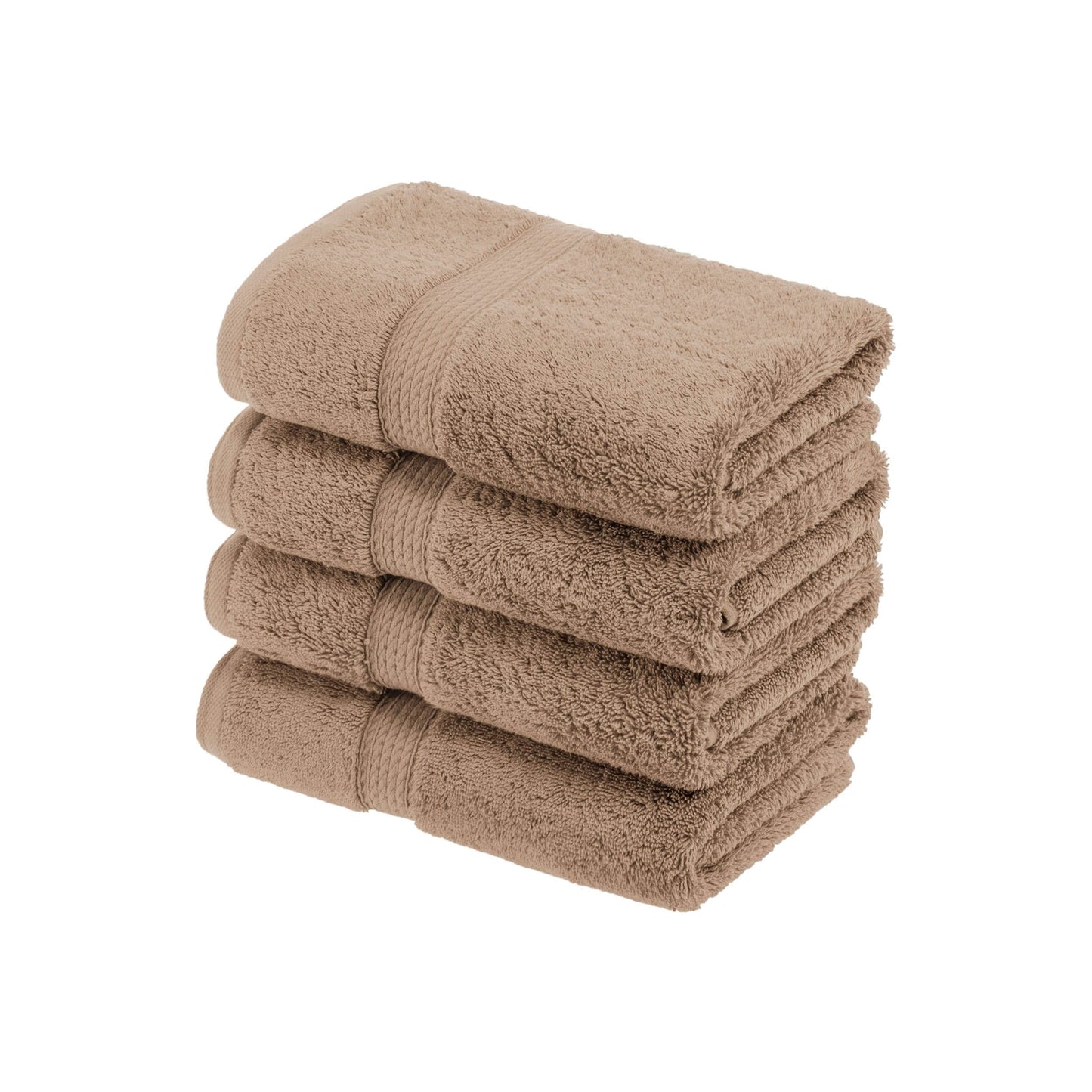 Superior Egyptian Cotton Pile Heavyweight Hand Towel Set of 4