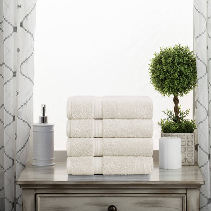 Superior Egyptian Cotton Pile Heavyweight Hand Towel Set of 4