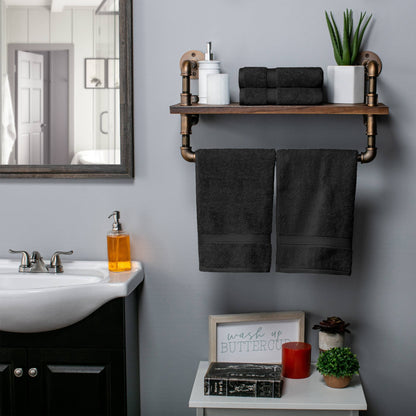 Superior Egyptian Cotton Pile Heavyweight Hand Towel Set of 4