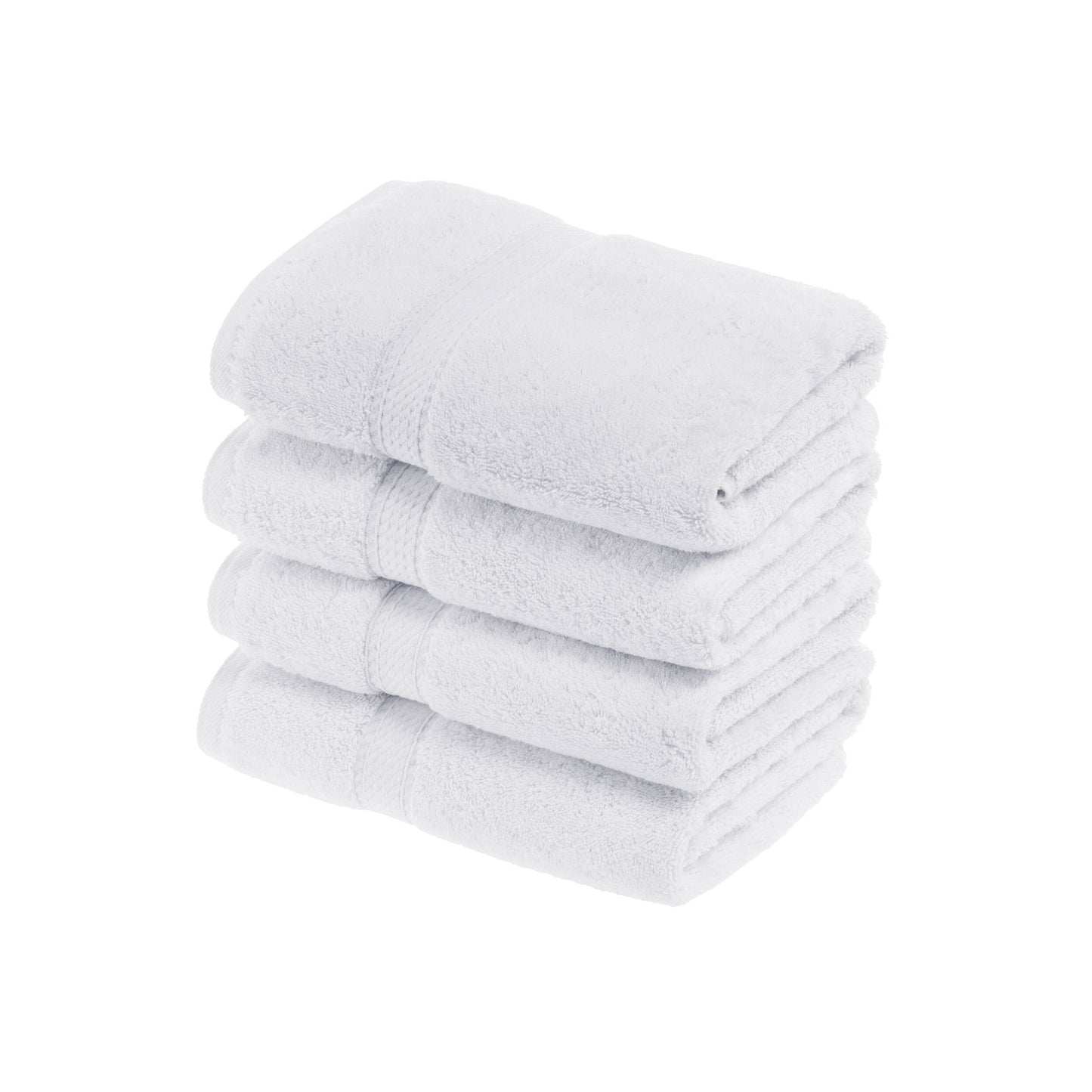 Superior Egyptian Cotton Pile Heavyweight Hand Towel Set of 4