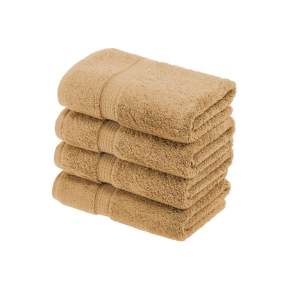 Superior Egyptian Cotton Pile Heavyweight Hand Towel Set of 4