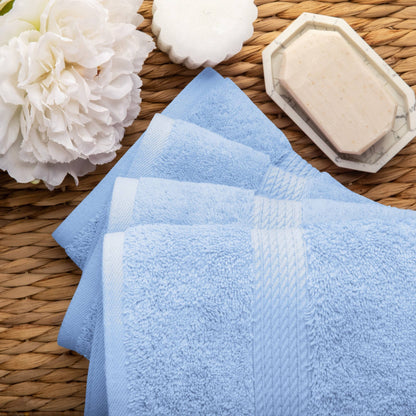 Superior Egyptian Cotton Pile Heavyweight Hand Towel Set of 4