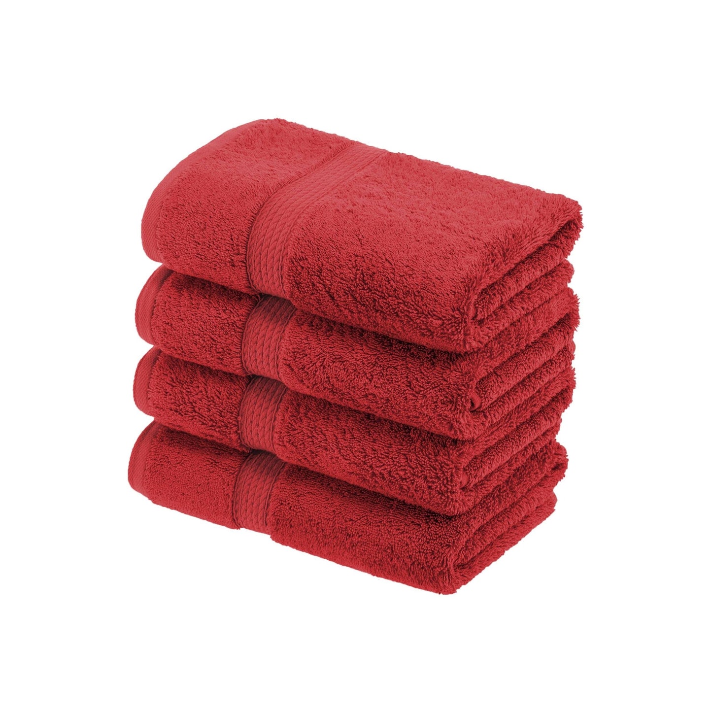 Superior Egyptian Cotton Pile Heavyweight Hand Towel Set of 4