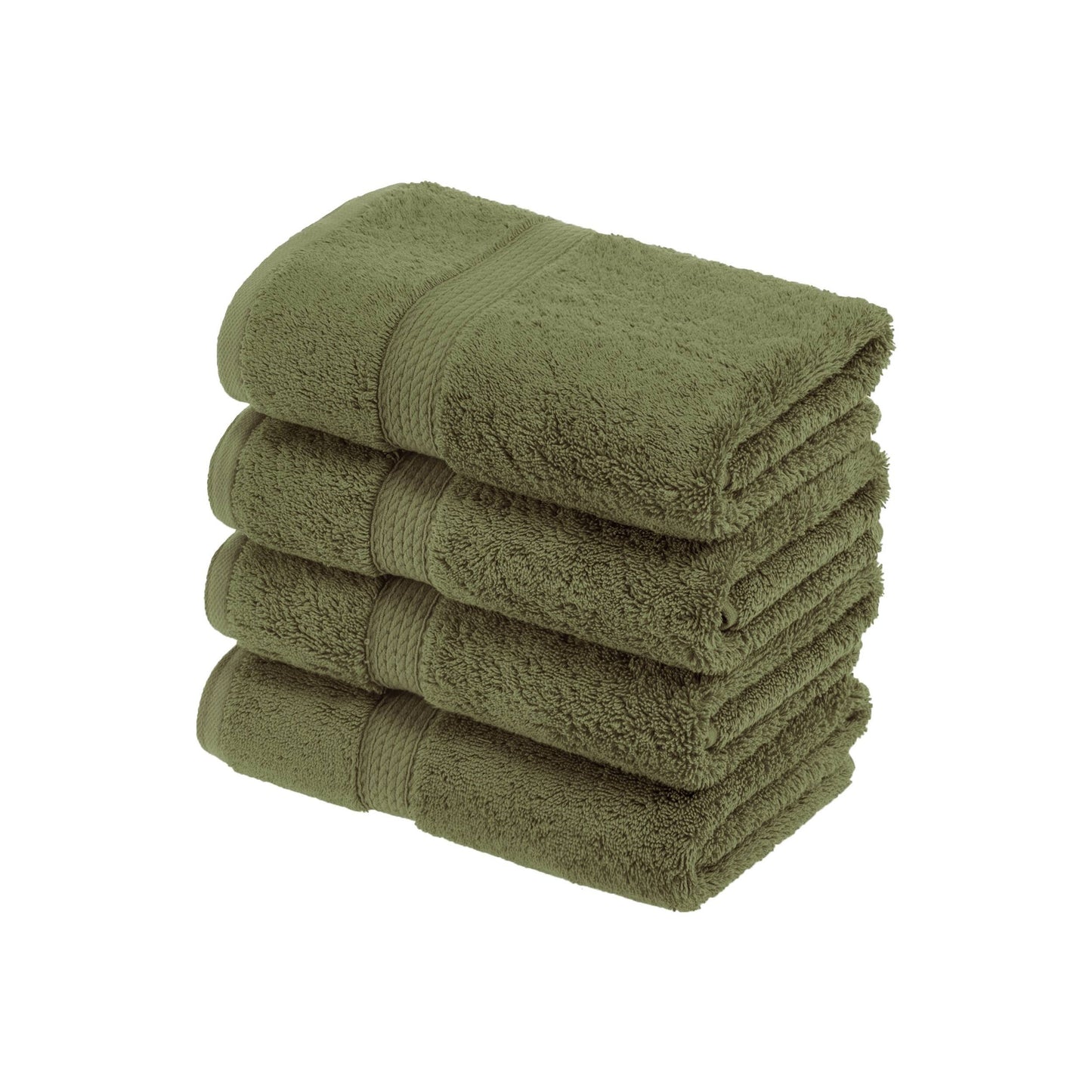 Superior Egyptian Cotton Pile Heavyweight Hand Towel Set of 4