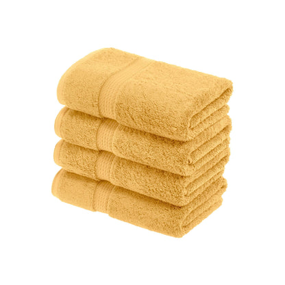 Superior Egyptian Cotton Pile Heavyweight Hand Towel Set of 4