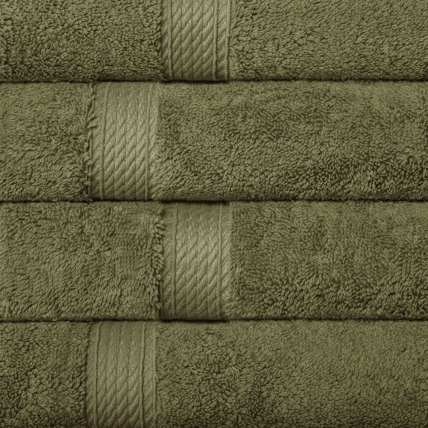 Superior Egyptian Cotton Pile Heavyweight Hand Towel Set of 4