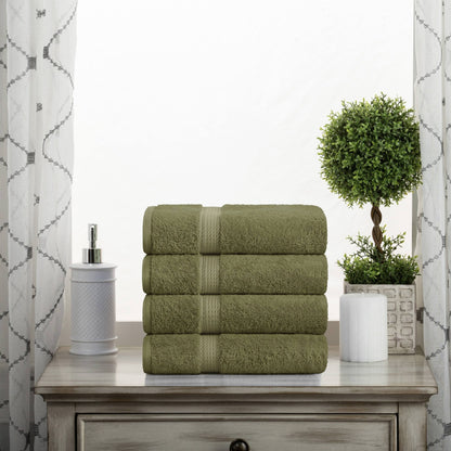 Superior Egyptian Cotton Pile Heavyweight Hand Towel Set of 4