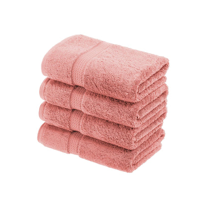 Superior Egyptian Cotton Pile Heavyweight Hand Towel Set of 4