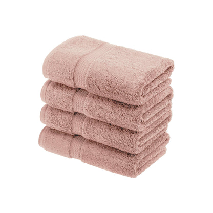 Superior Egyptian Cotton Pile Heavyweight Hand Towel Set of 4