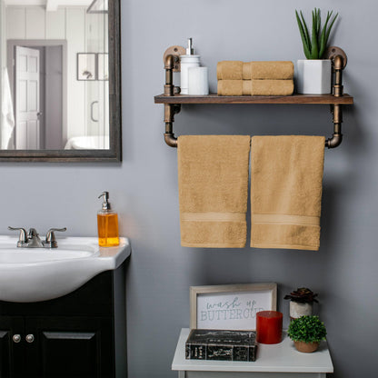 Superior Egyptian Cotton Pile Heavyweight Hand Towel Set of 4