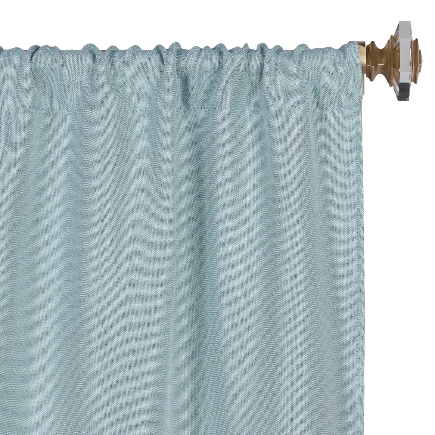 Superior Linen Washable Room Darkening Curtains, Set of 2 Panels