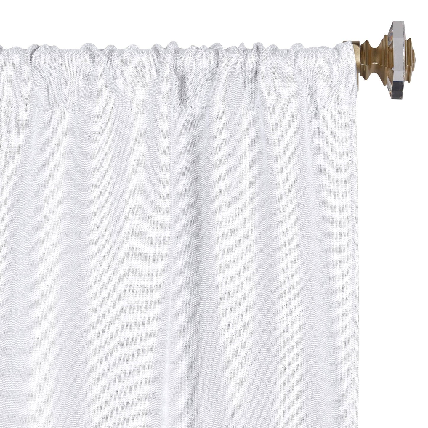 Superior Linen Washable Room Darkening Curtains, Set of 2 Panels