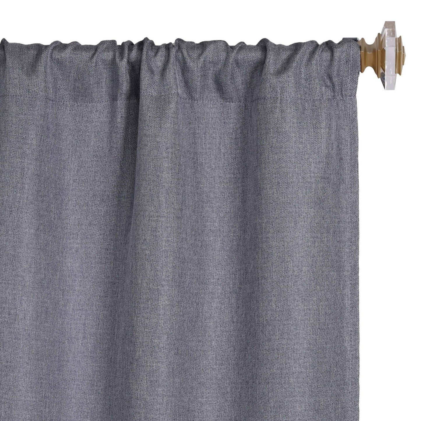 Superior Linen Washable Room Darkening Curtains, Set of 2 Panels