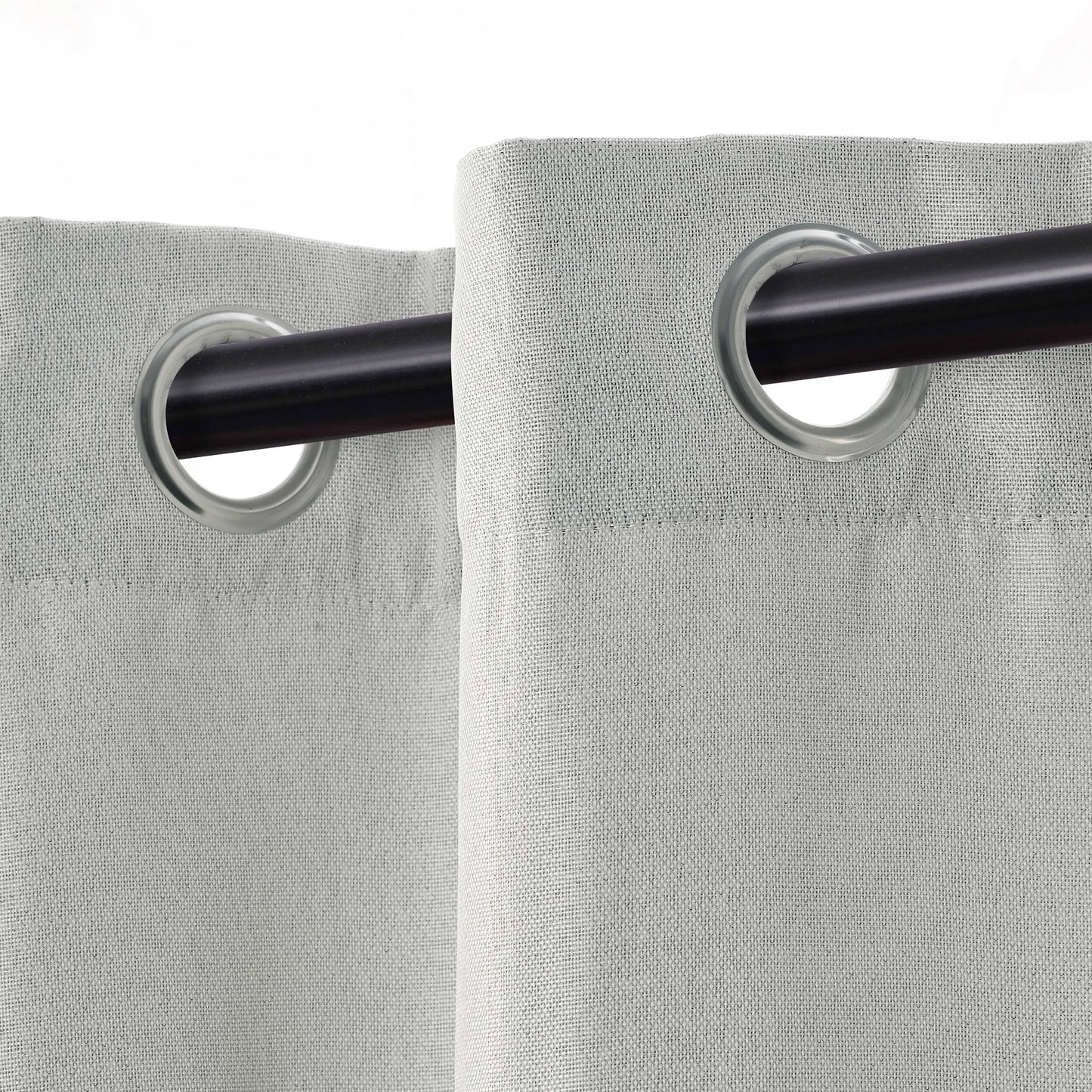 Superior Linen Washable Room Darkening Curtains, Set of 2 Panels