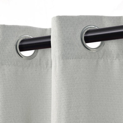 Superior Linen Washable Room Darkening Curtains, Set of 2 Panels