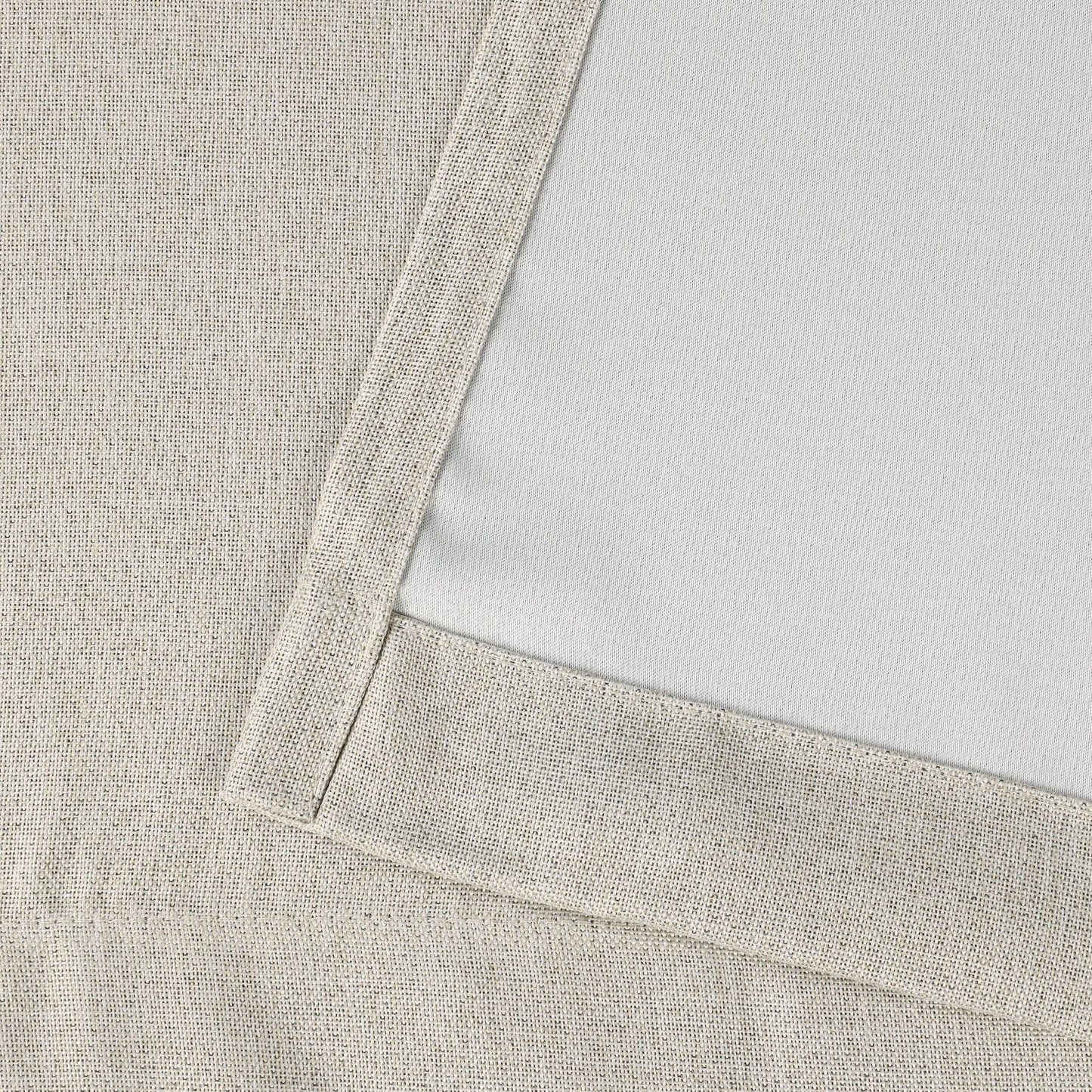 Superior Linen Washable Room Darkening Curtains, Set of 2 Panels