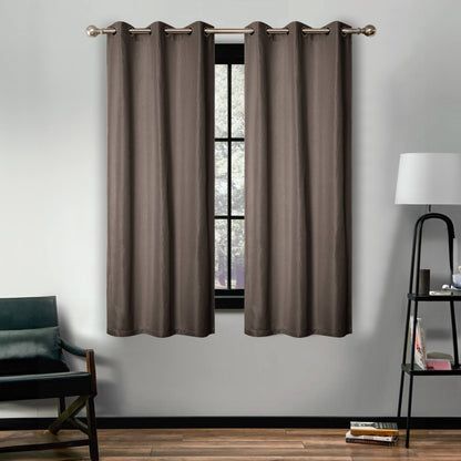 Superior Linen Washable Room Darkening Curtains, Set of 2 Panels
