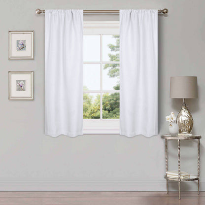 Superior Linen Washable Room Darkening Curtains, Set of 2 Panels