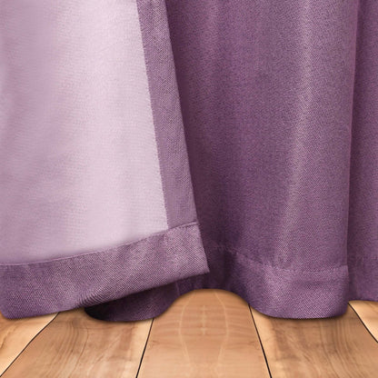 Superior Linen Washable Room Darkening Curtains, Set of 2 Panels