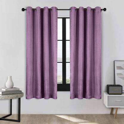 Superior Linen Washable Room Darkening Curtains, Set of 2 Panels