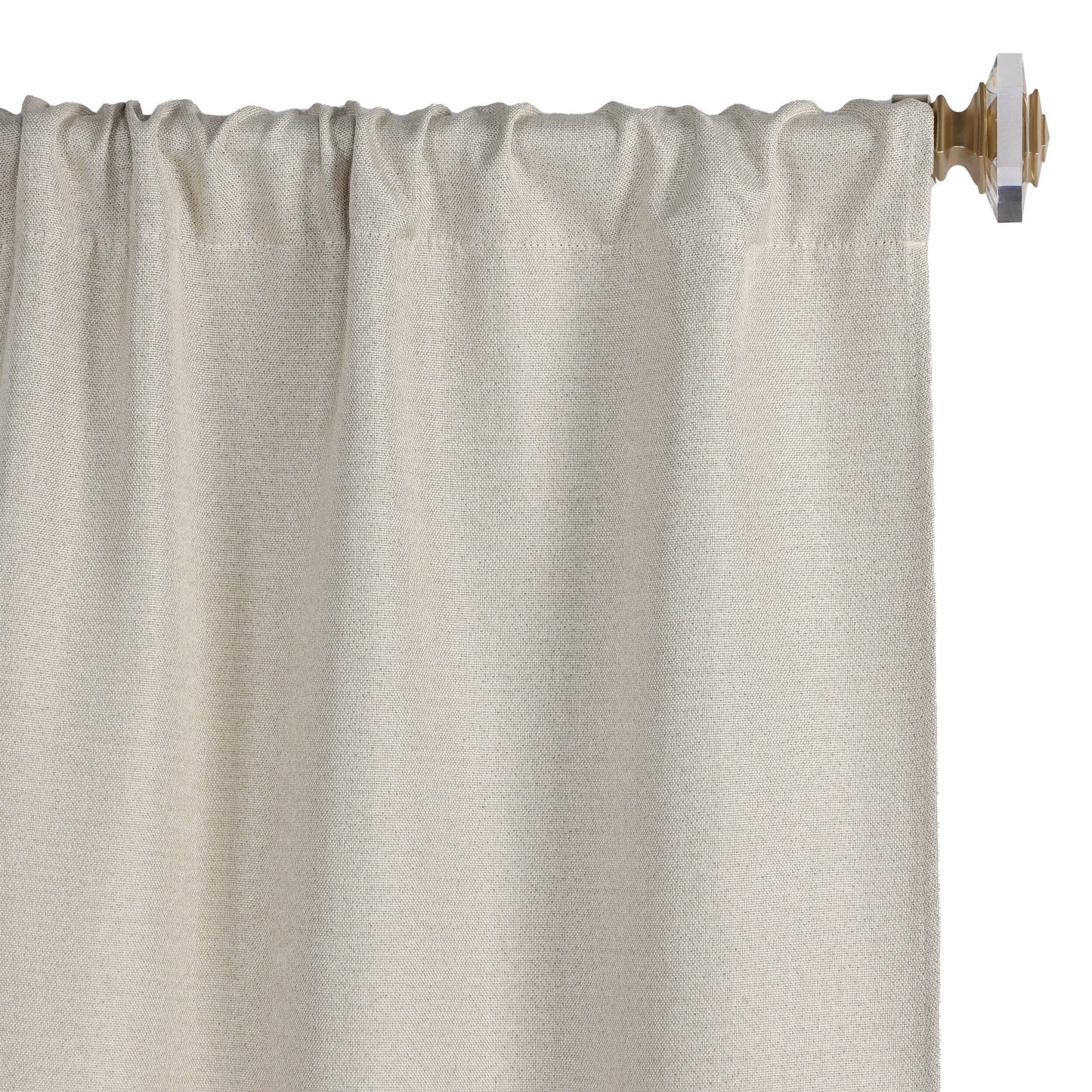 Superior Linen Washable Room Darkening Curtains, Set of 2 Panels