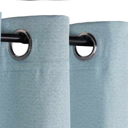 Superior Linen Washable Room Darkening Curtains, Set of 2 Panels