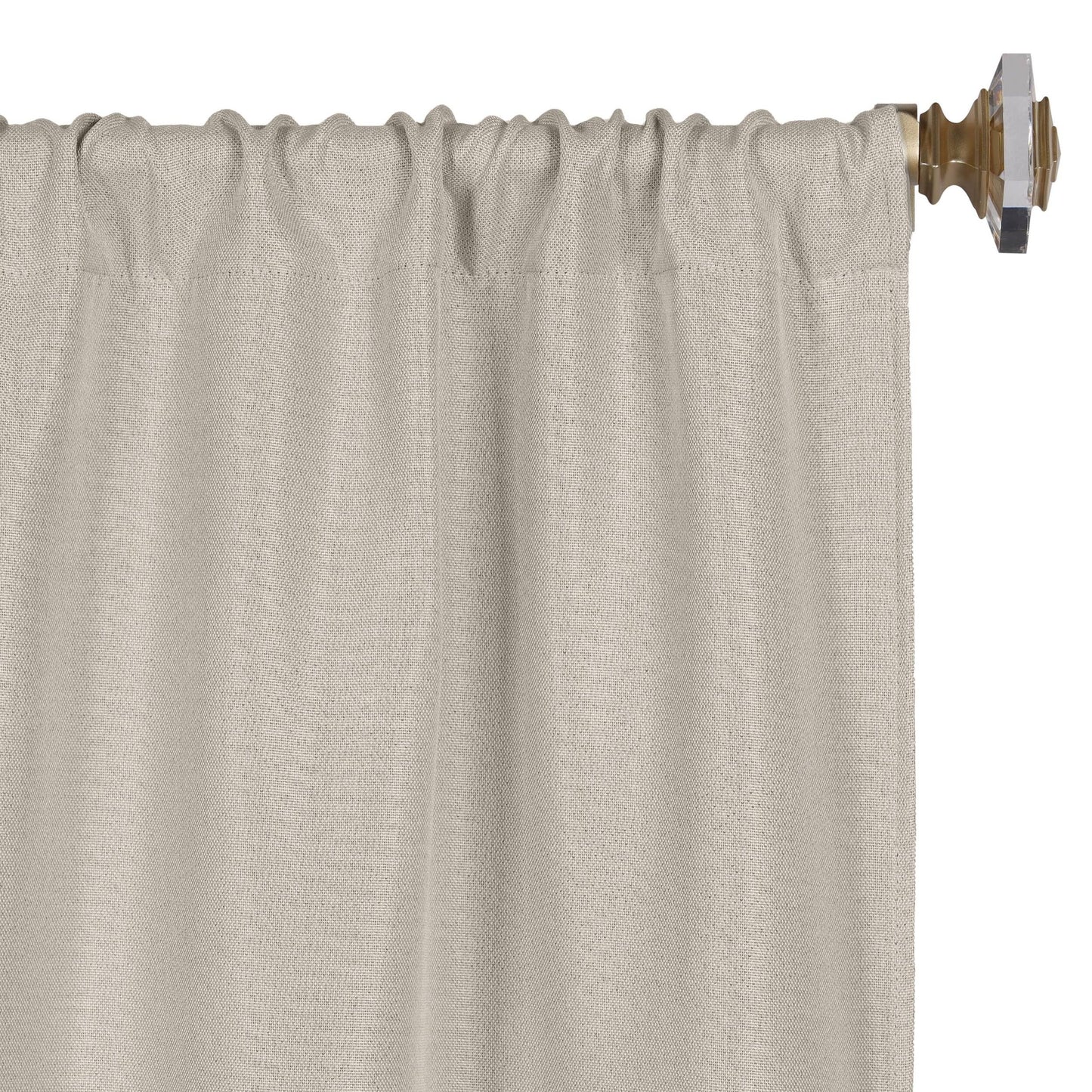 Superior Linen Washable Room Darkening Curtains, Set of 2 Panels