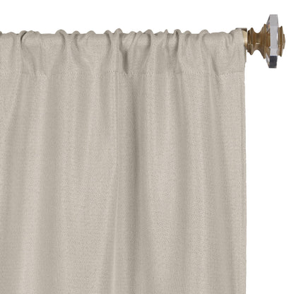 Superior Linen Washable Room Darkening Curtains, Set of 2 Panels