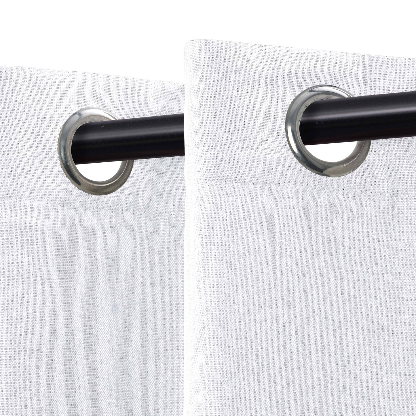 Superior Linen Washable Room Darkening Curtains, Set of 2 Panels