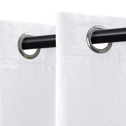 Superior Linen Washable Room Darkening Curtains, Set of 2 Panels
