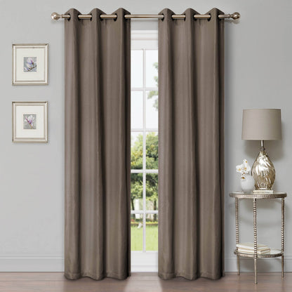 Superior Linen Washable Room Darkening Curtains, Set of 2 Panels