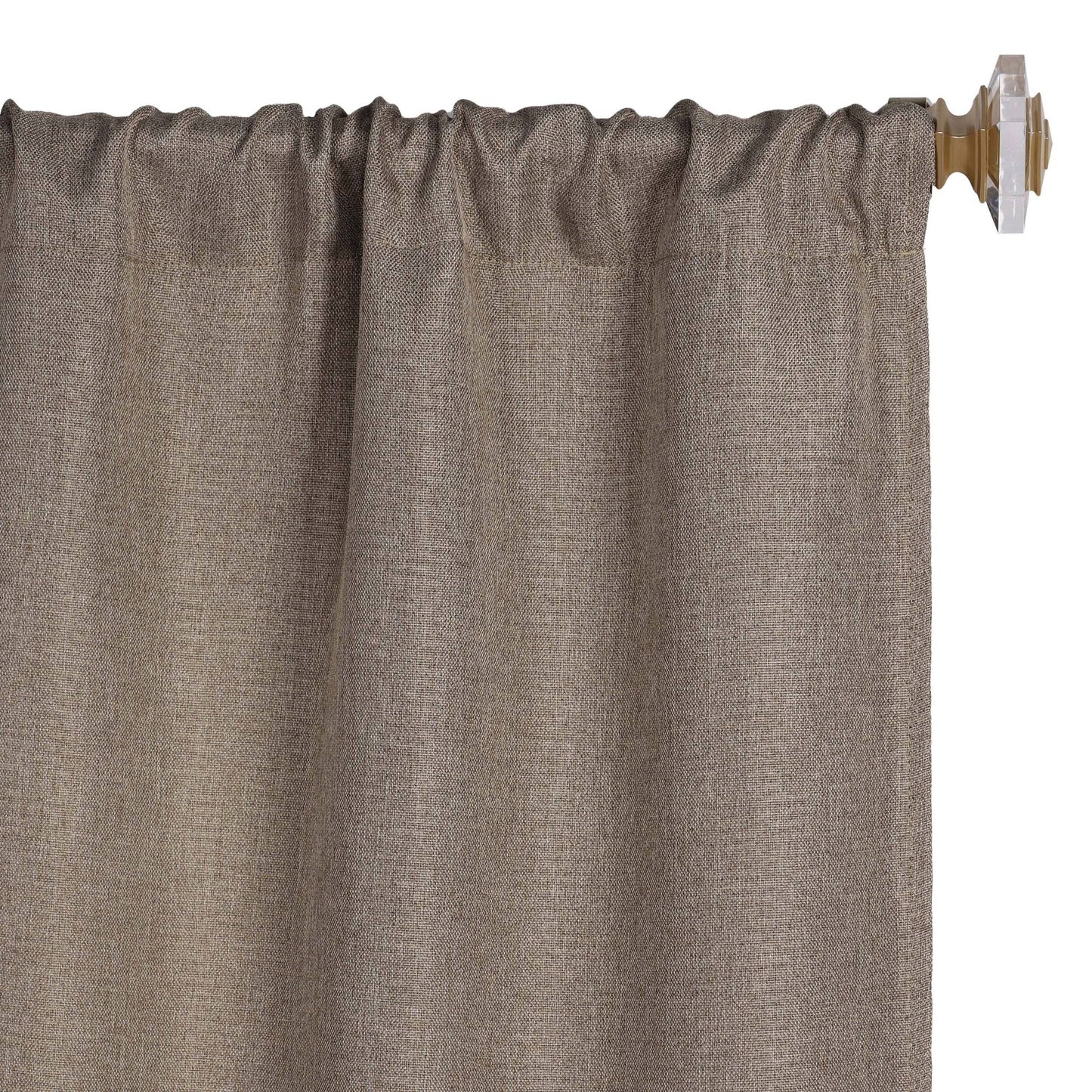 Superior Linen Washable Room Darkening Curtains, Set of 2 Panels