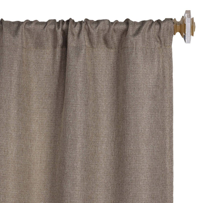 Superior Linen Washable Room Darkening Curtains, Set of 2 Panels
