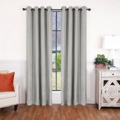 Superior Linen Washable Room Darkening Curtains, Set of 2 Panels