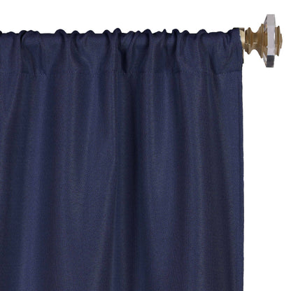 Superior Linen Washable Room Darkening Curtains, Set of 2 Panels