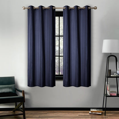 Superior Linen Washable Room Darkening Curtains, Set of 2 Panels