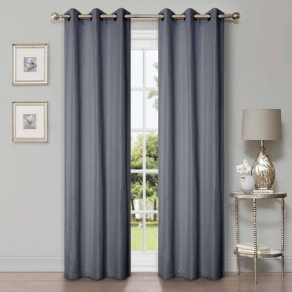 Superior Linen Washable Room Darkening Curtains, Set of 2 Panels