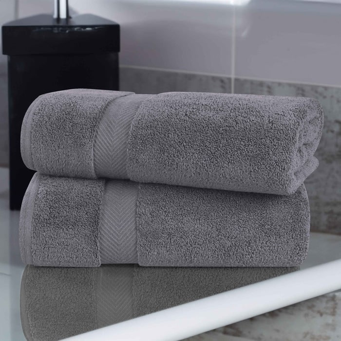 Superior Soft Oversize Zero Twist Cotton Bath Sheets (Set of 2)