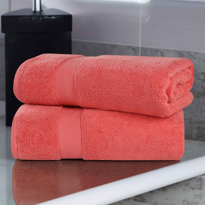Superior Soft Oversize Zero Twist Cotton Bath Sheets (Set of 2)