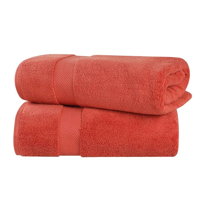 Superior Soft Oversize Zero Twist Cotton Bath Sheets (Set of 2)