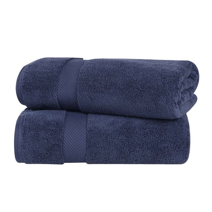 Superior Soft Oversize Zero Twist Cotton Bath Sheets (Set of 2)
