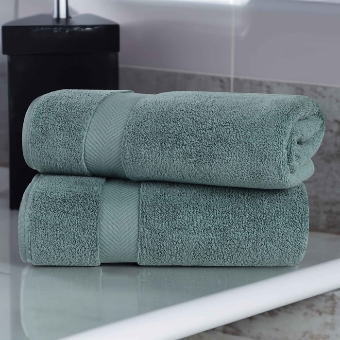 Superior Soft Oversize Zero Twist Cotton Bath Sheets (Set of 2)