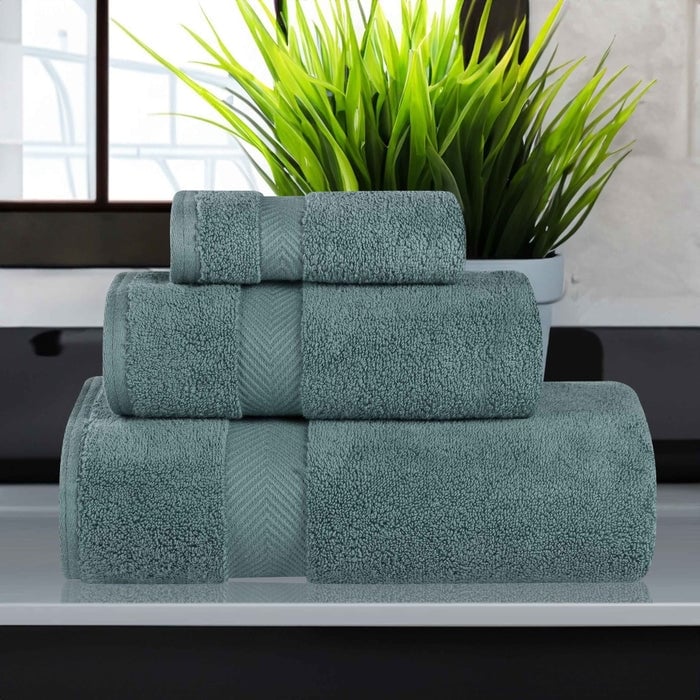 Superior Soft & Absorbent Zero Twist Cotton 3-piece Towel Set