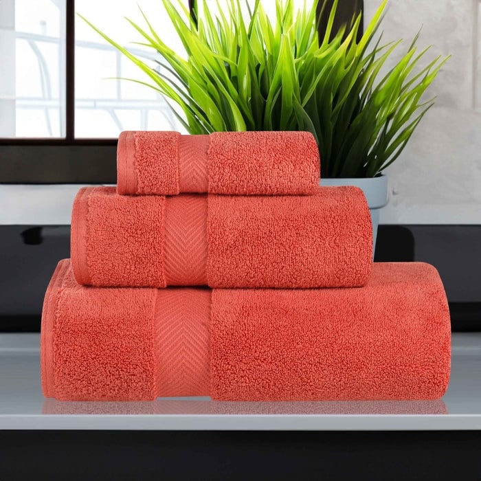Superior Soft & Absorbent Zero Twist Cotton 3-piece Towel Set
