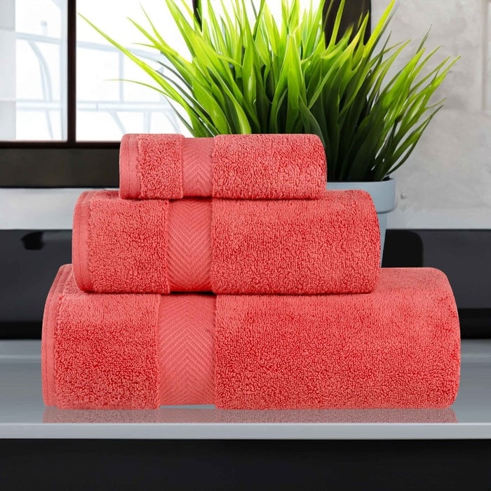 Superior Soft & Absorbent Zero Twist Cotton 3-piece Towel Set