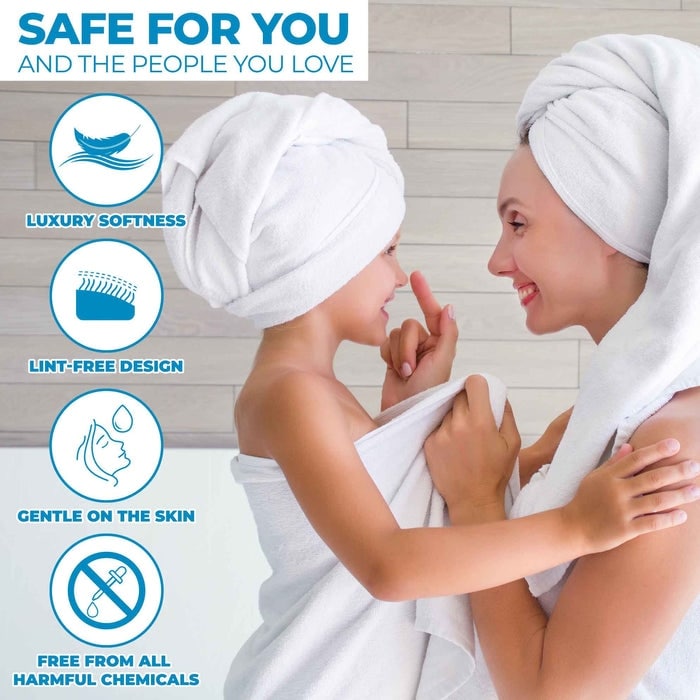 Superior Soft and Absorbent Zero Twist Cotton 6-piece Towel Set